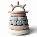 Silicone Stacking Ring Sensory Play Tower Toy (6-pc) Sun