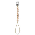 Ali+Oli Silicone Pacifier Clip (Beech Wood)
