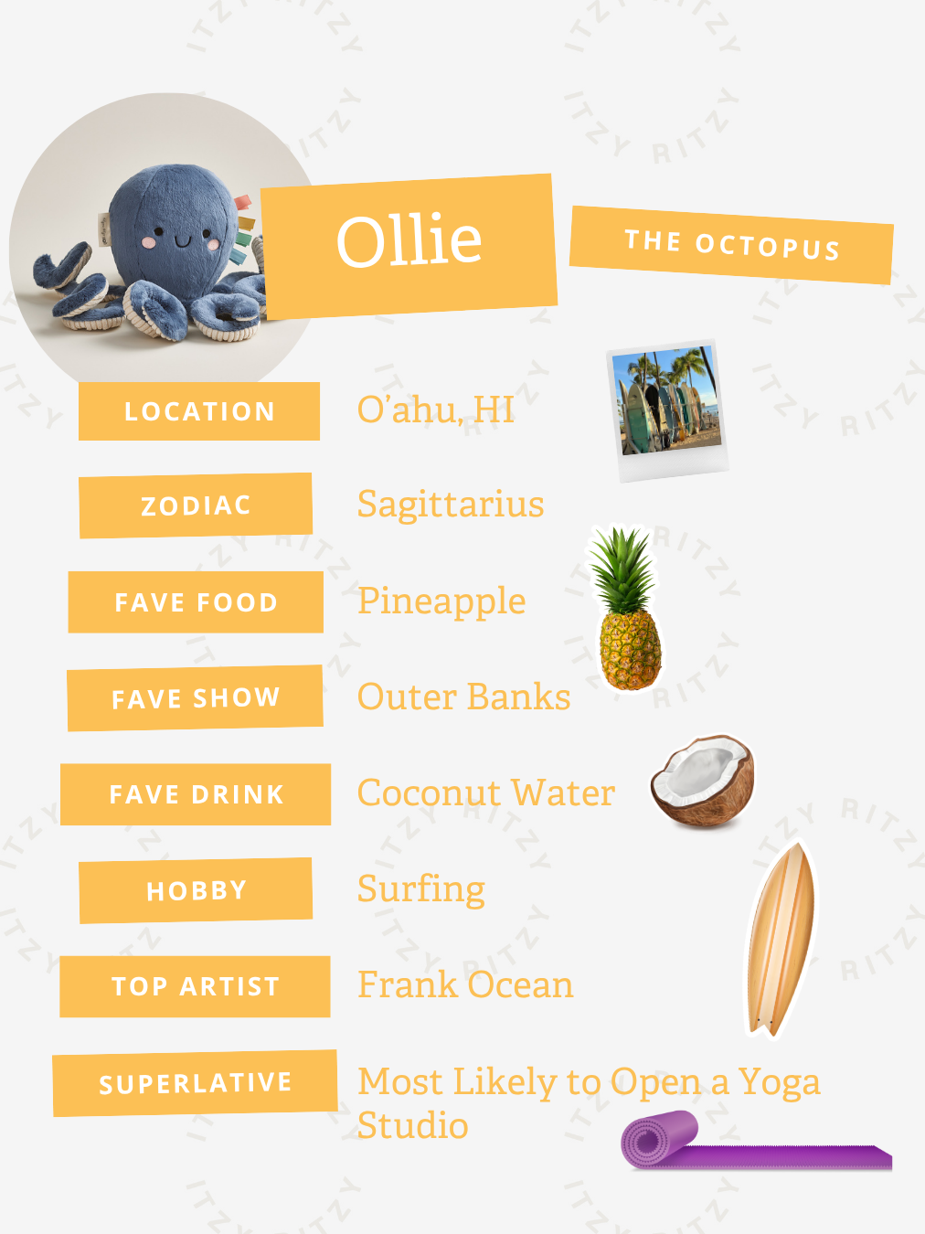 Sweetie Snuggles™ Plush Ollie the Octopus
