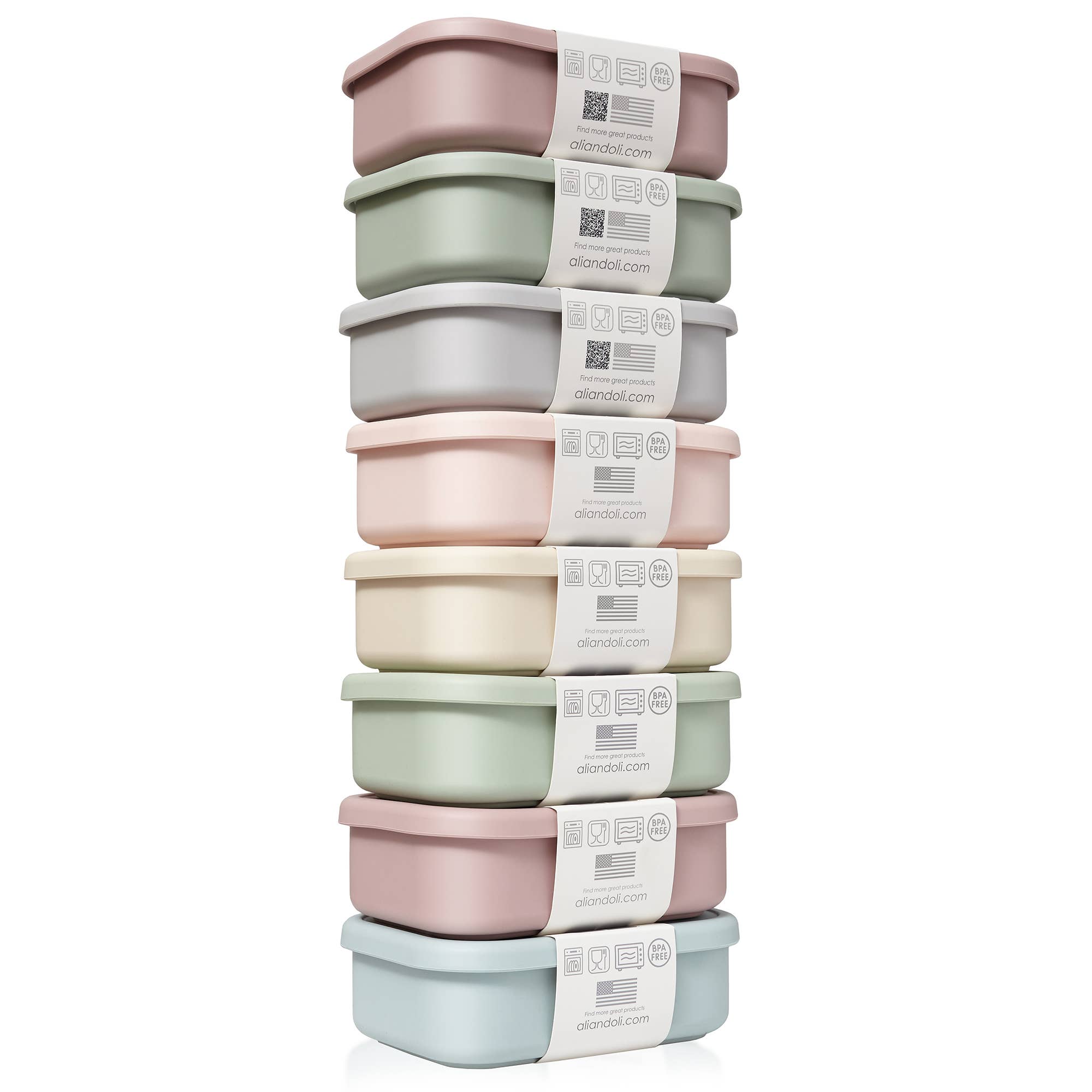 Ali+Oli Silicone Bento Box (Construction) Back to School