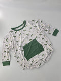 Bubble Baby Wolves Long Sleeve Bubble Romper