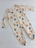 Safari Animal Footed Romper – 6–9M