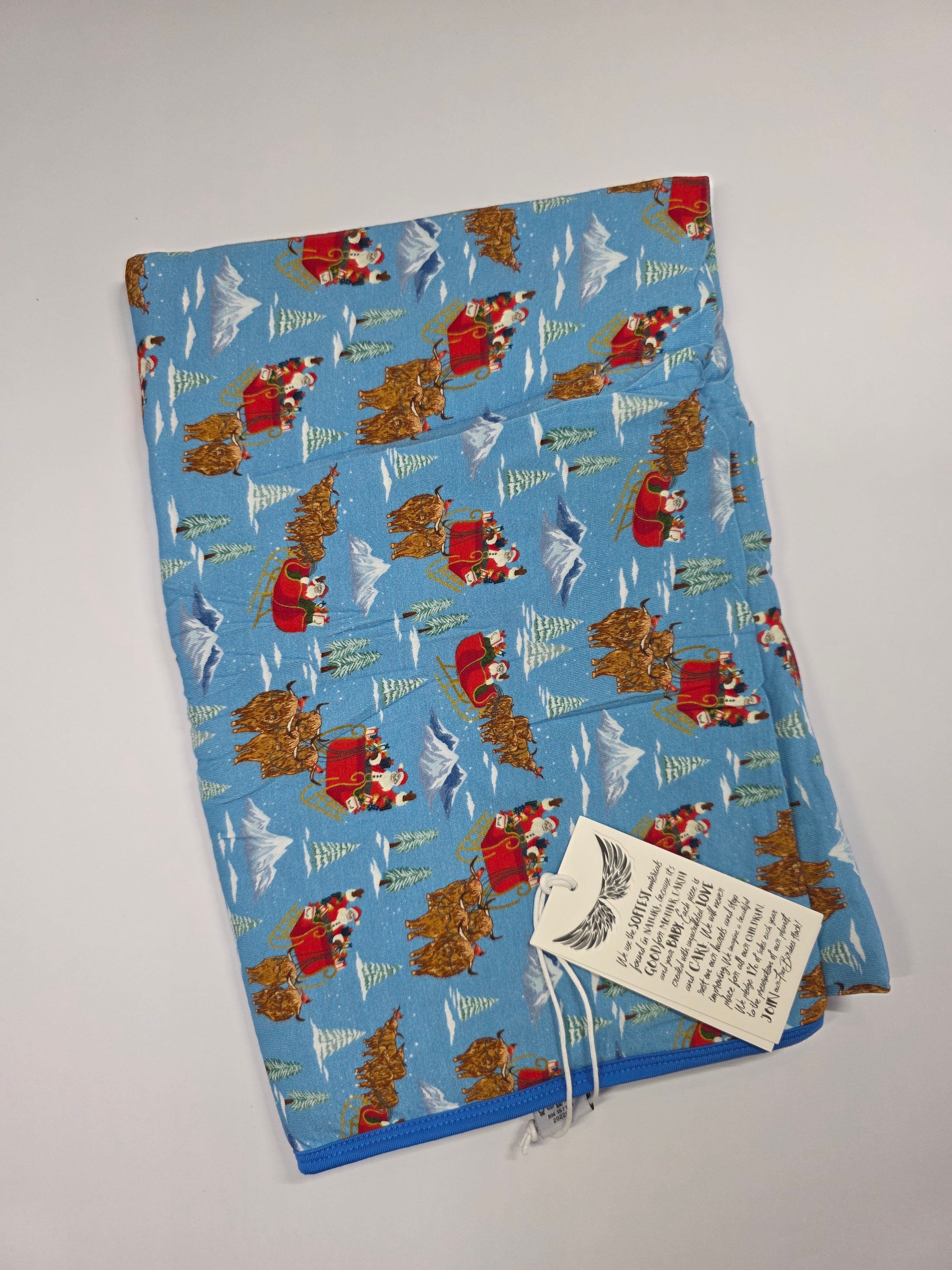Santa & Highland Cattle Blanket