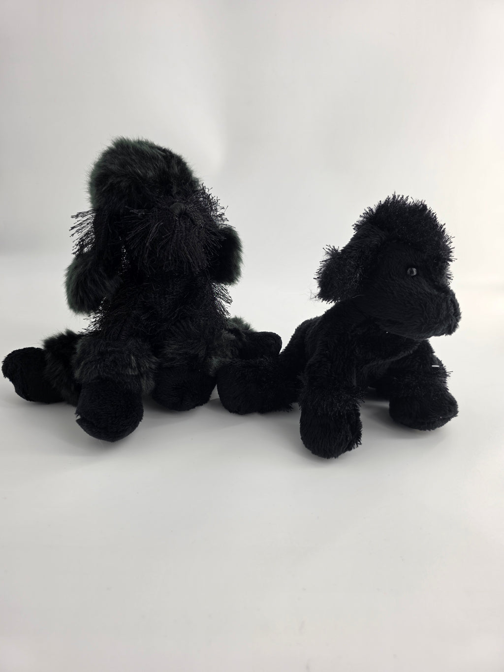 Ganz Webkinz Black Poodle Plush Pair
