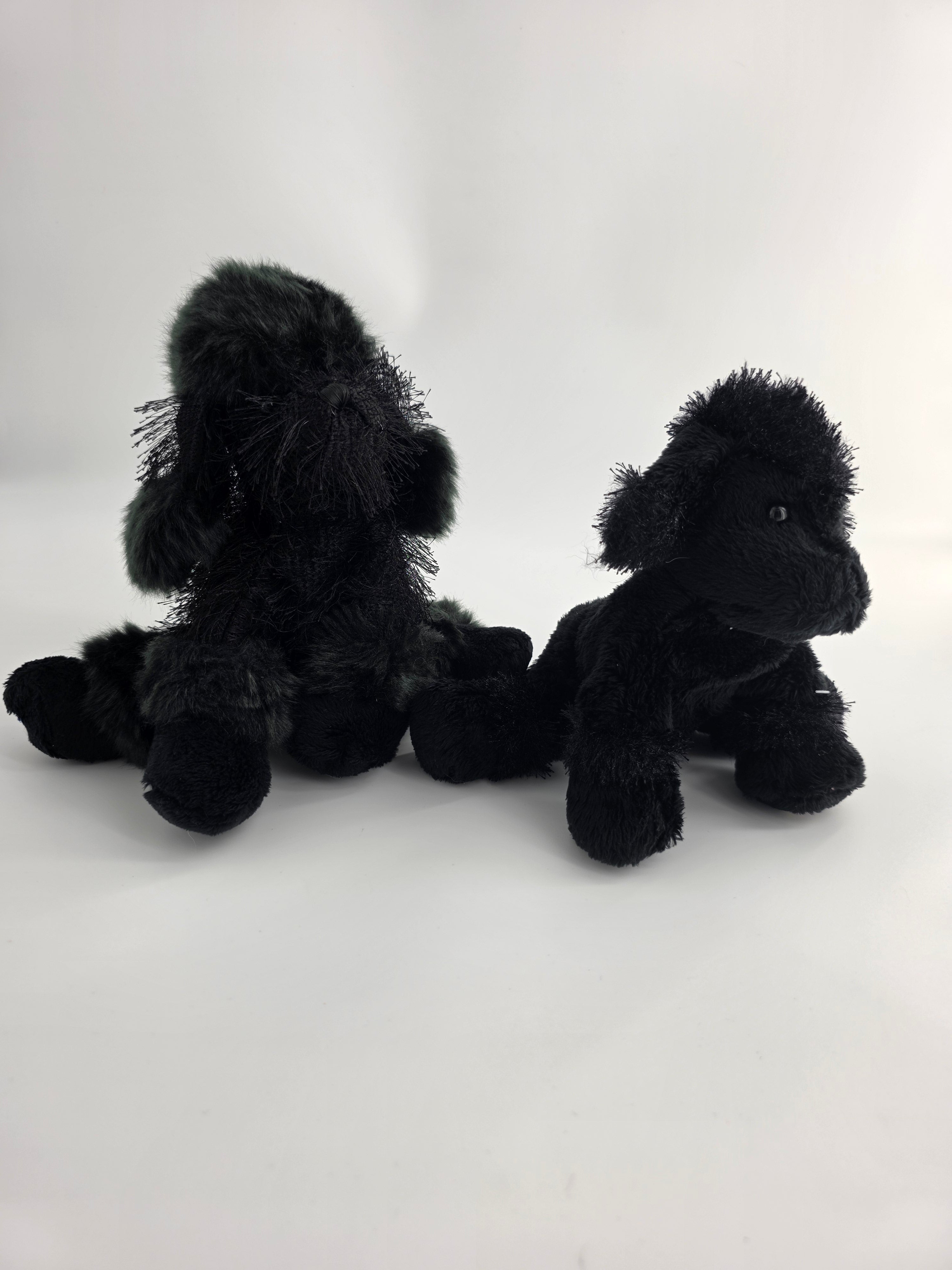 Ganz Webkinz Black Poodle Plush Pair