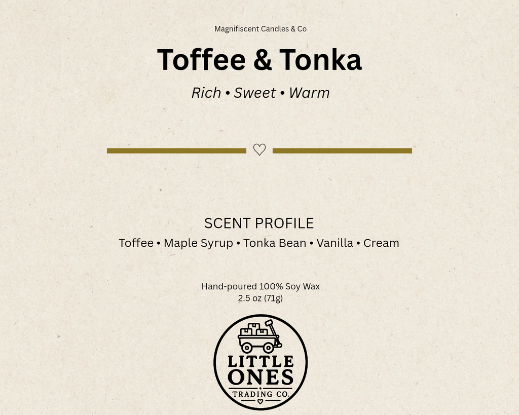 Toffee & Tonka Soy Wax Melts – 2.5 oz