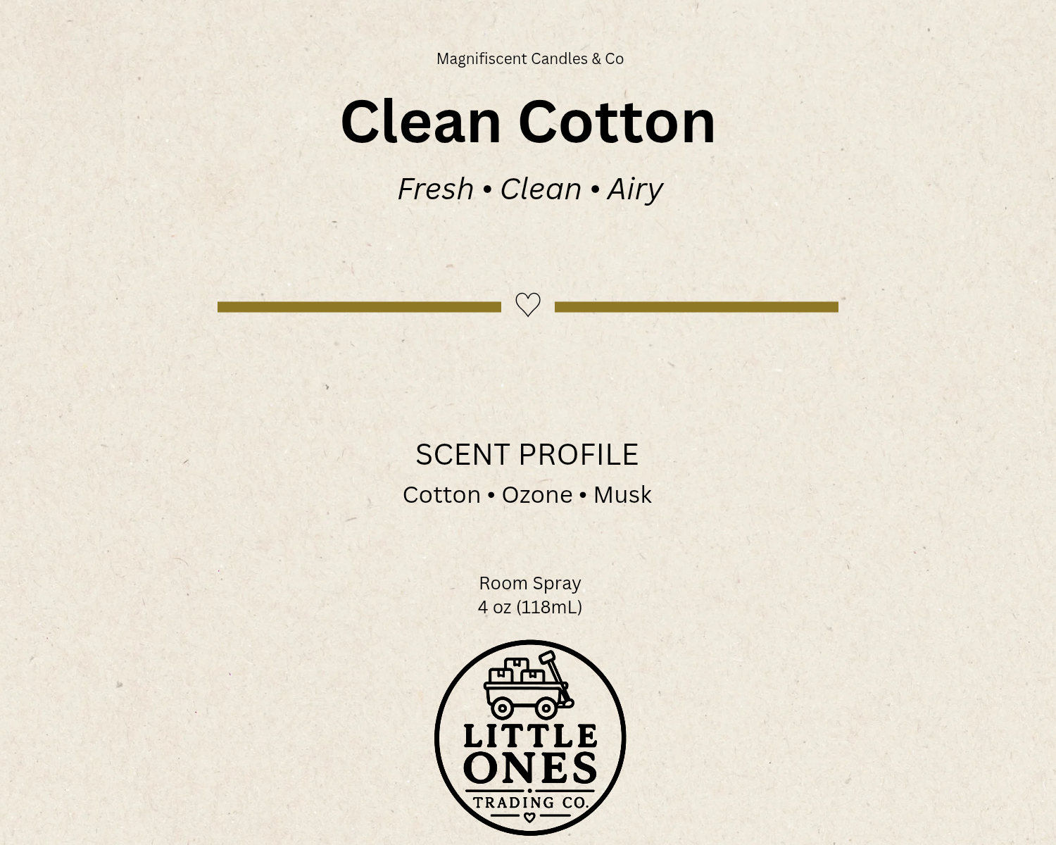 Clean Cotton Room Spray – 4 oz