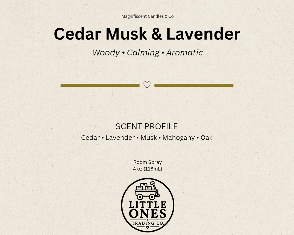 Cedar Musk & Lavender Room Spray – 4 oz