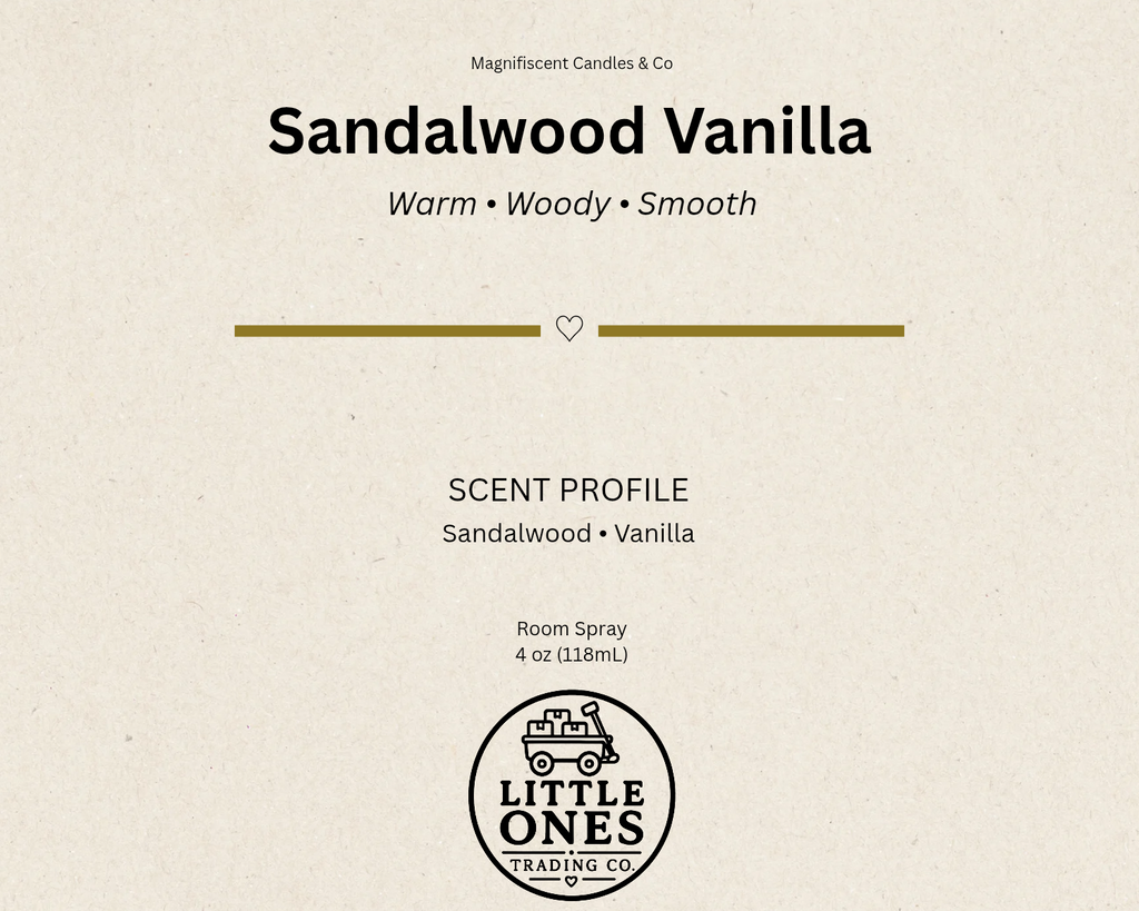 Sandalwood Vanilla Room Spray – 4 oz