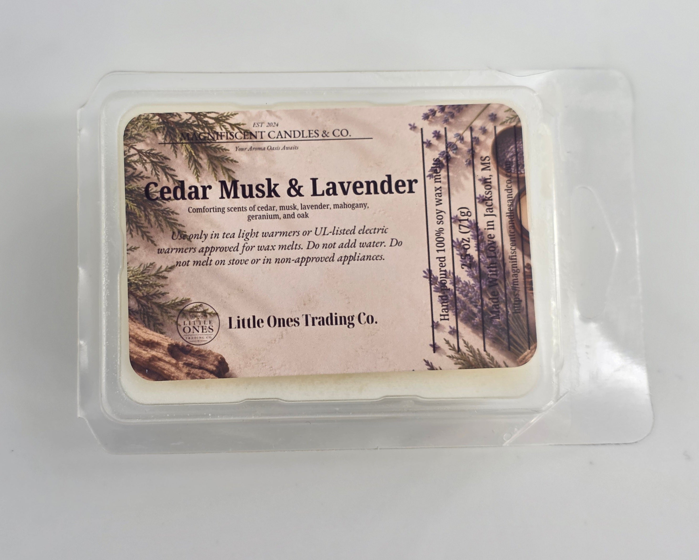 Cedar Musk & Lavender Soy Wax Melts – 2.5 oz