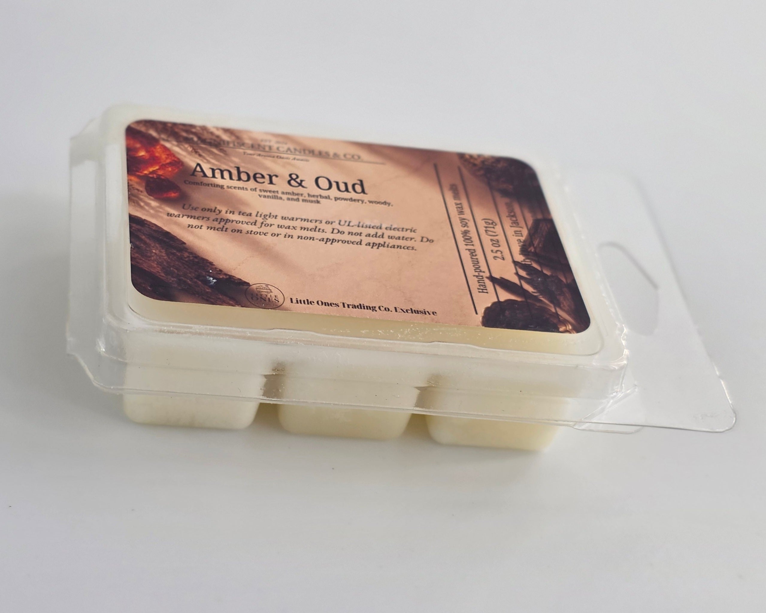 Amber & Oud Soy Wax Melts – 2.5 oz
