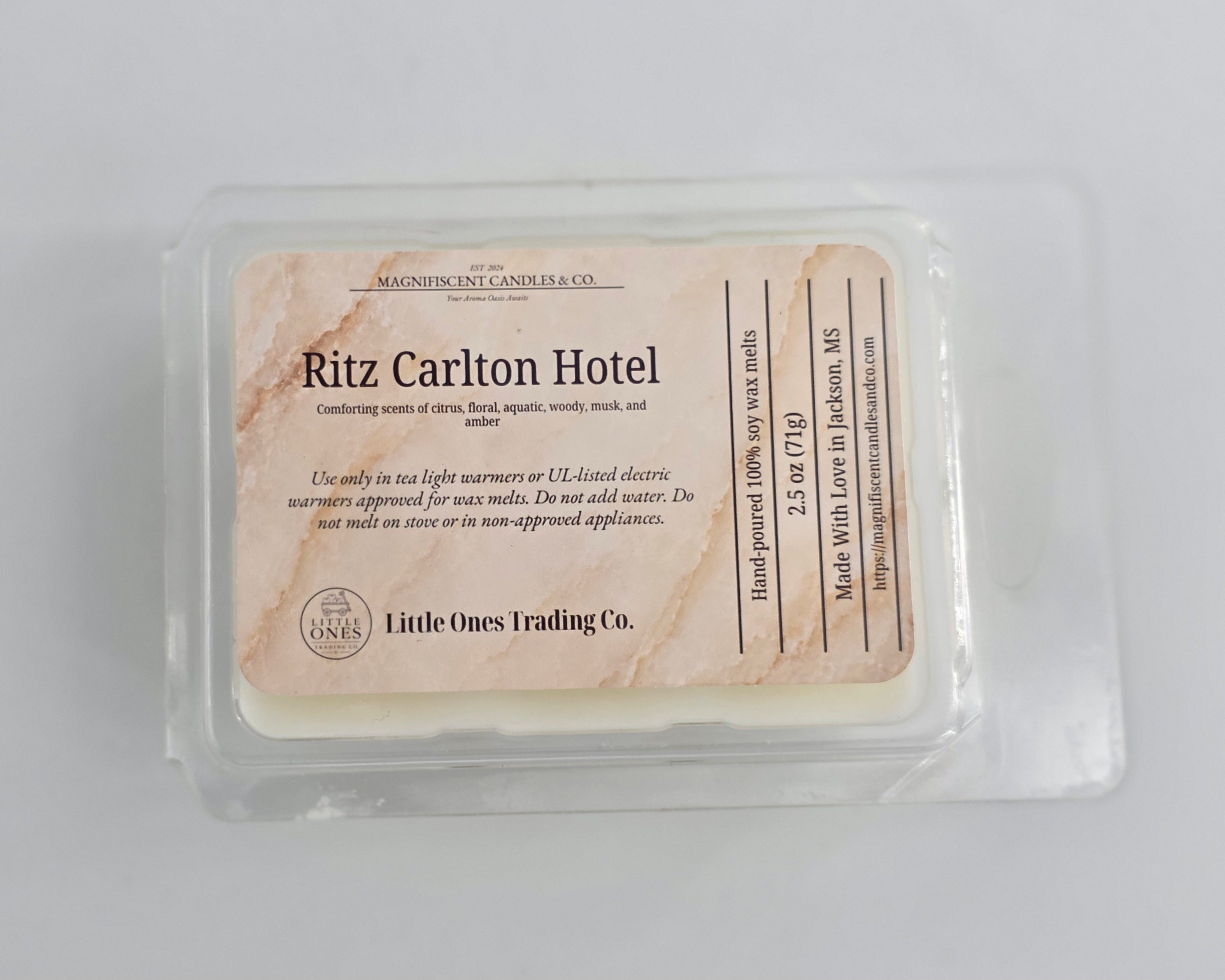 Ritz Carlton Hotel Soy Wax Melts – 2.5 oz