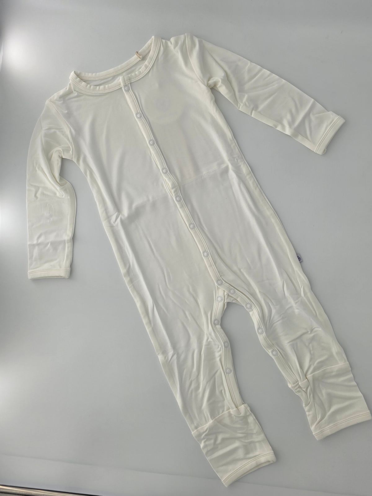 Bubble Baby White Snap Romper