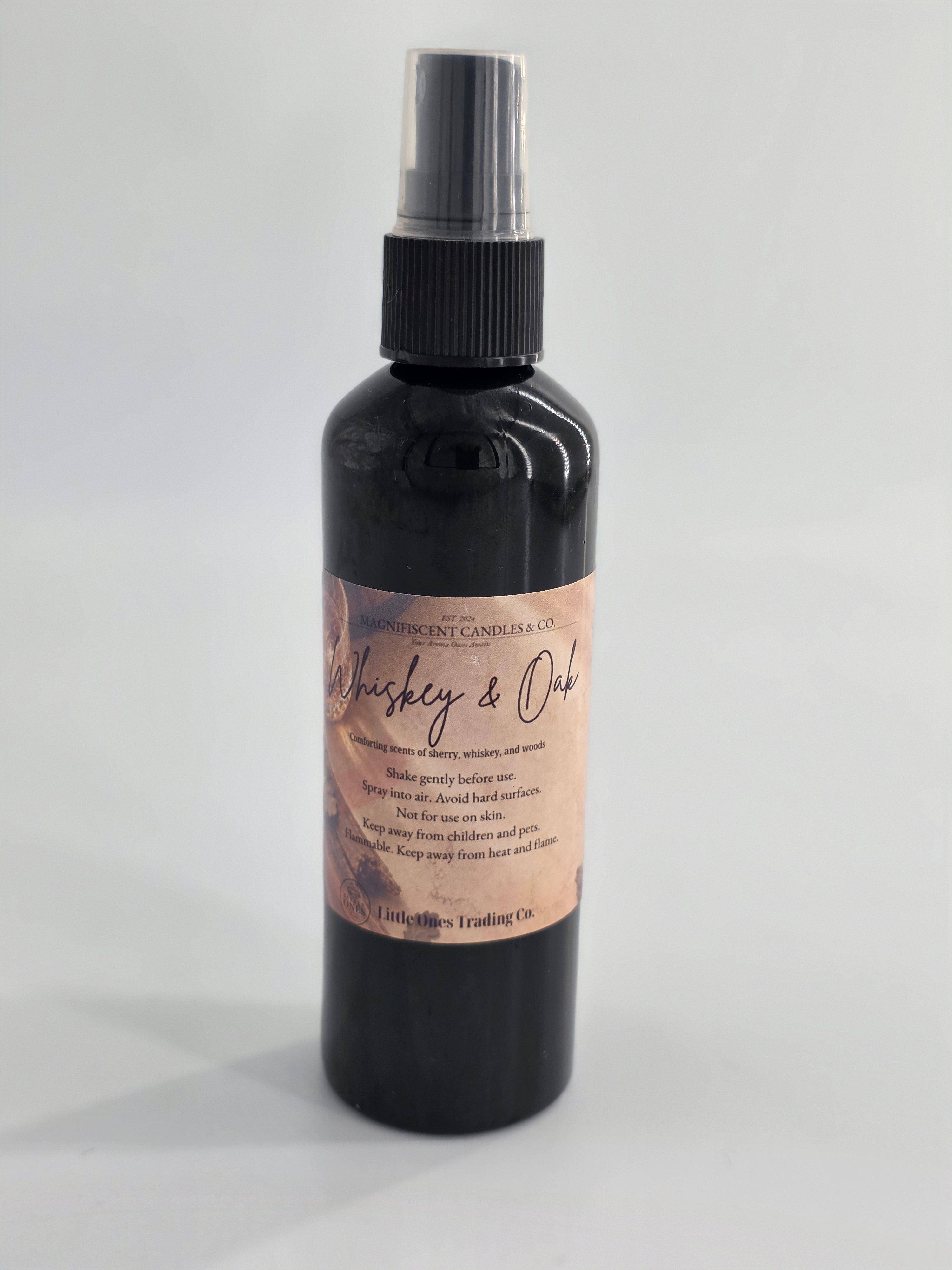Whiskey & Oak Room Spray – 4 oz