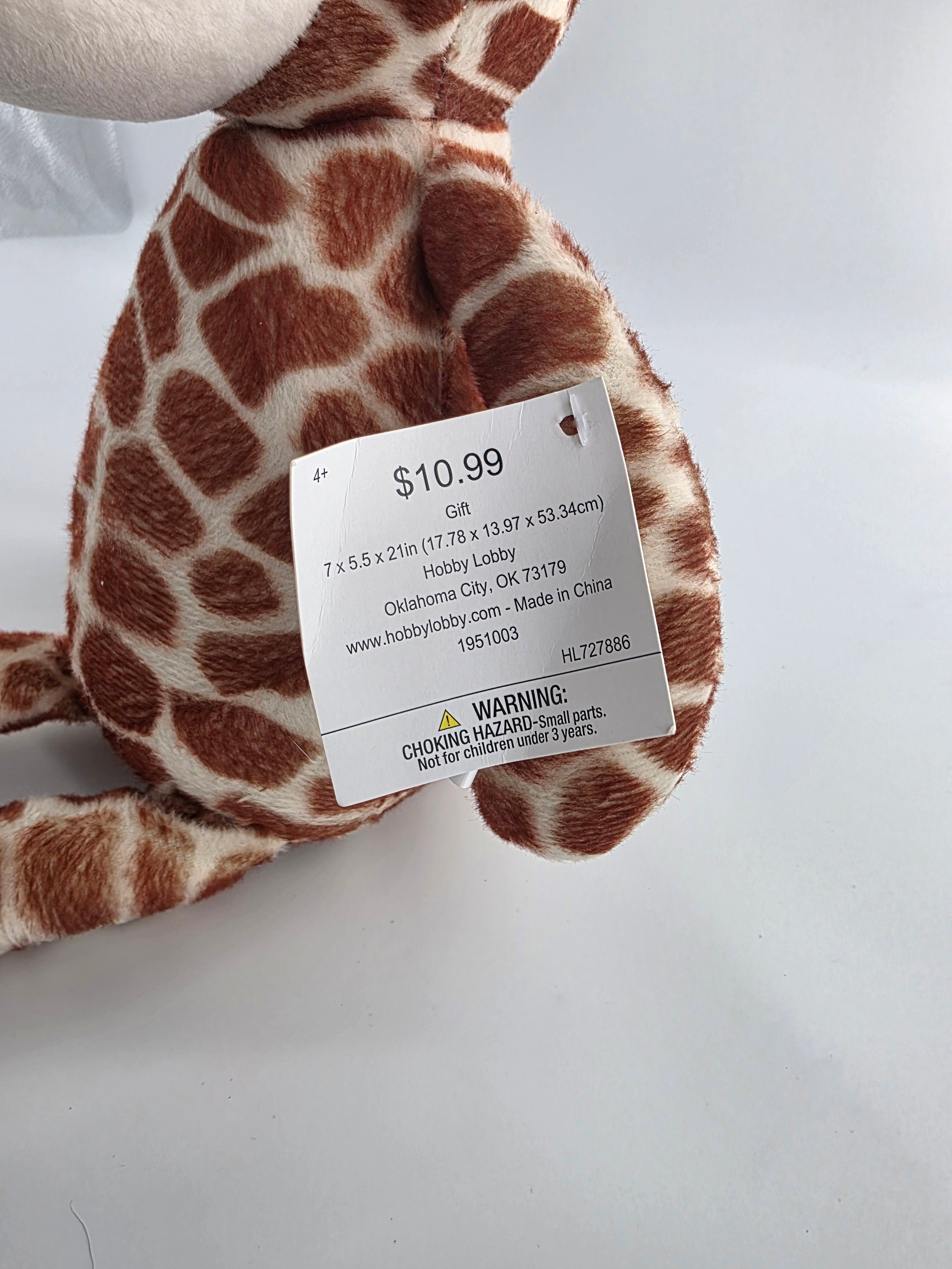 Hobby Lobby Long-Legged Giraffe Plush – 21 Inch