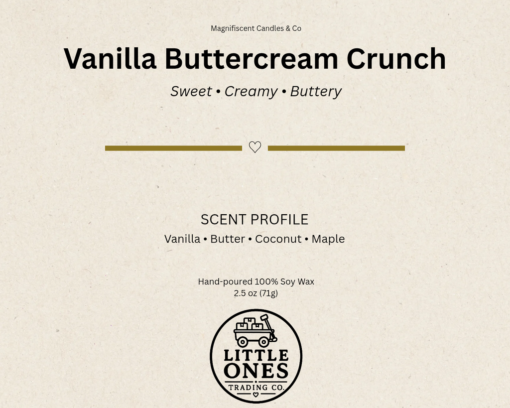 Vanilla Buttercream Crunch Soy Wax Melts – 2.5 oz