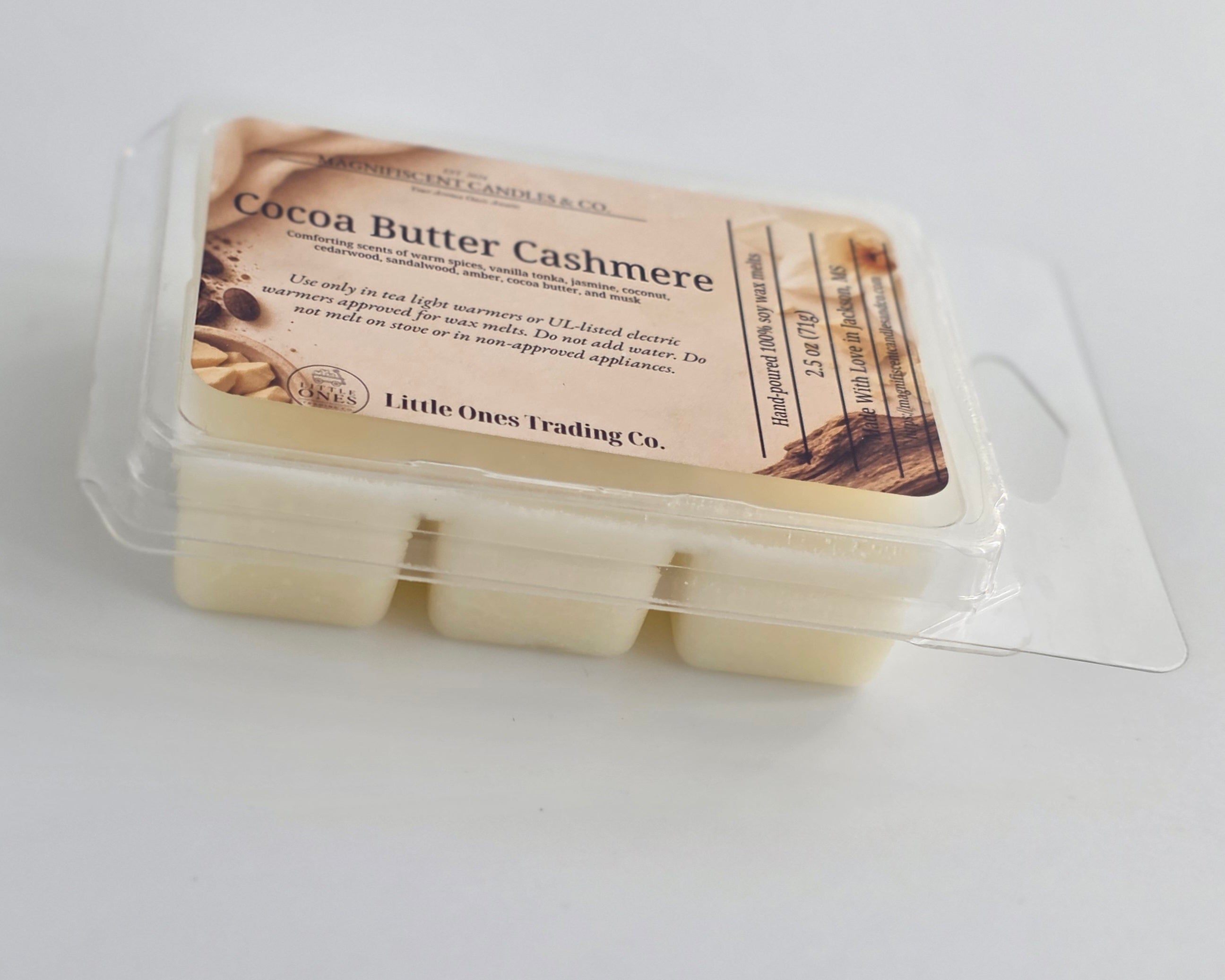 Cocoa Butter Cashmere Soy Wax Melts – 2.5 oz