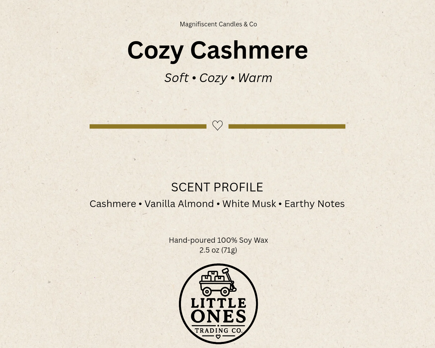 Cozy Cashmere Soy Wax Melts – 2.5 oz