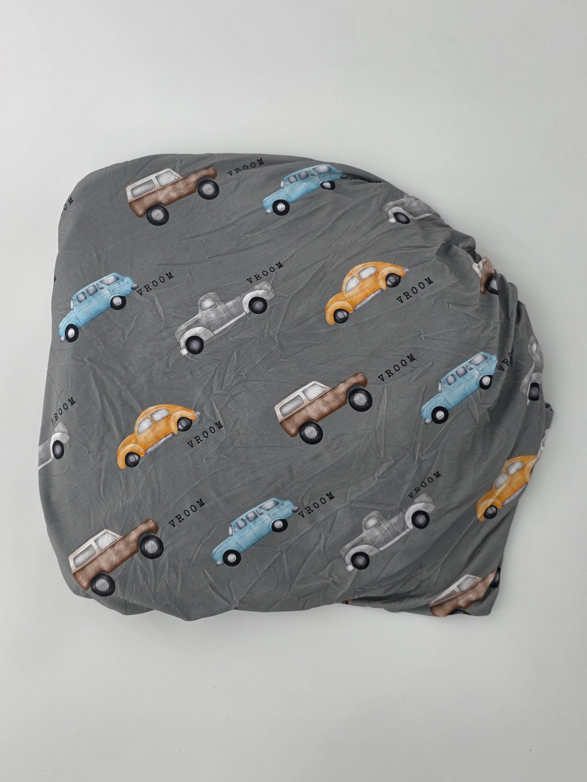 Cozy Critters Bamboo Vroom Twin Fitted Sheet