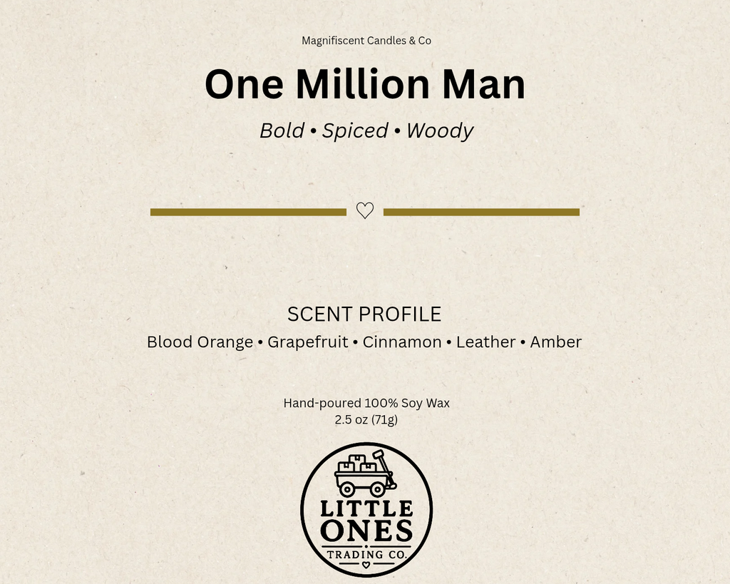 One Million Man Soy Wax Melts – 2.5 oz