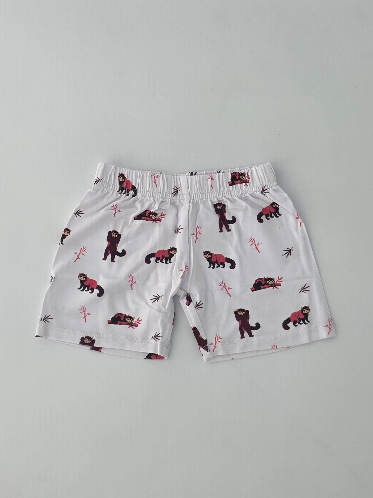 Bubble Baby Red Panda Short Sleeve Two-Piece Set