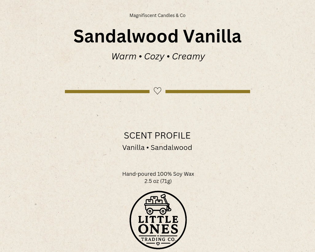 Sandalwood Vanilla Soy Wax Melts – 2.5 oz
