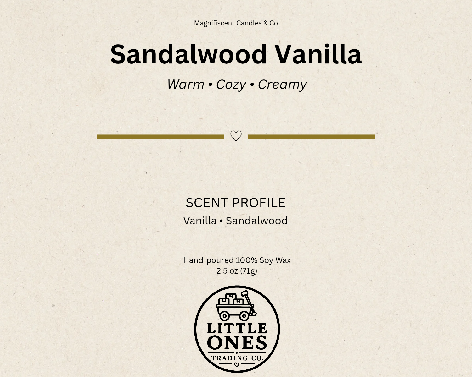 Sandalwood Vanilla Soy Wax Melts – 2.5 oz