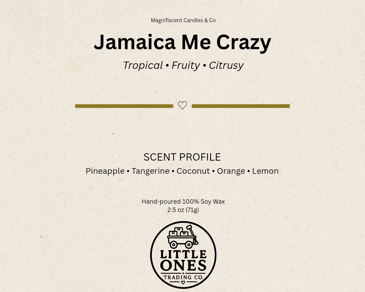 Jamaica Me Crazy Soy Wax Melts – 2.5 oz