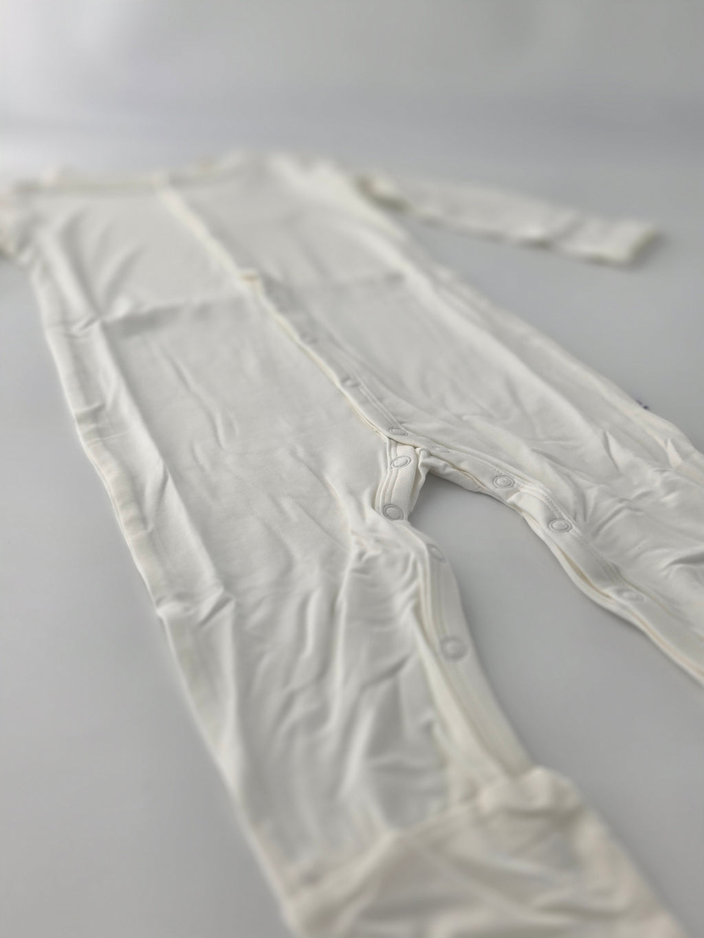 Bubble Baby White Snap Romper