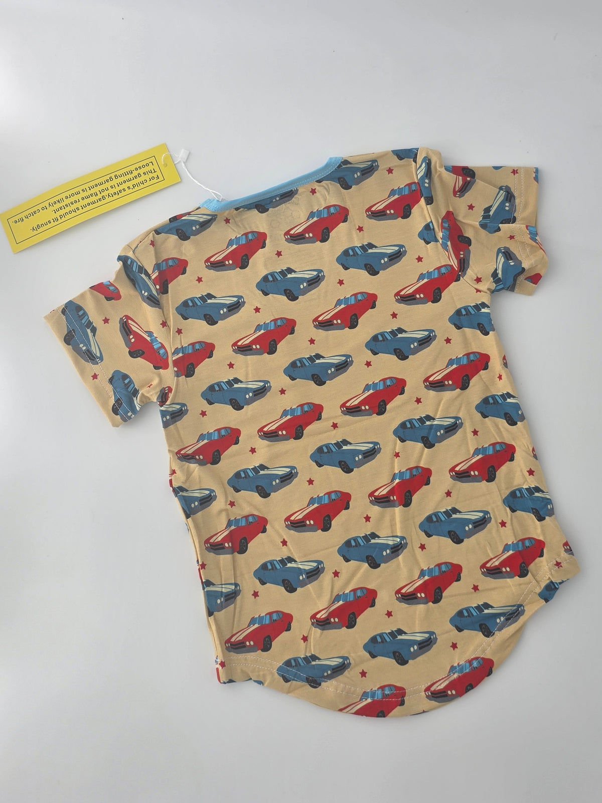 Cozy Critters Bamboo Muscle Cars Pocket T-Shirt