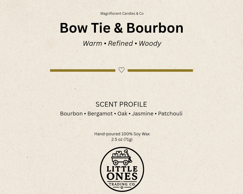 Bow Tie & Bourbon Soy Wax Melts – 2.5 oz