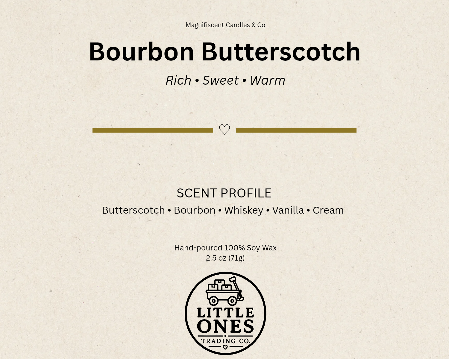 Bourbon Butterscotch Soy Wax Melts – 2.5 oz