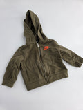 Nike Olive Green Full-Zip Hoodie – 3M