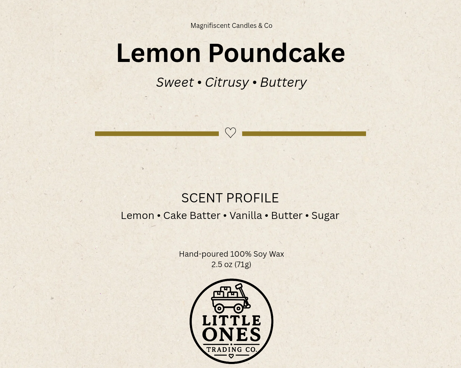 Lemon Poundcake Soy Wax Melts – 2.5 oz