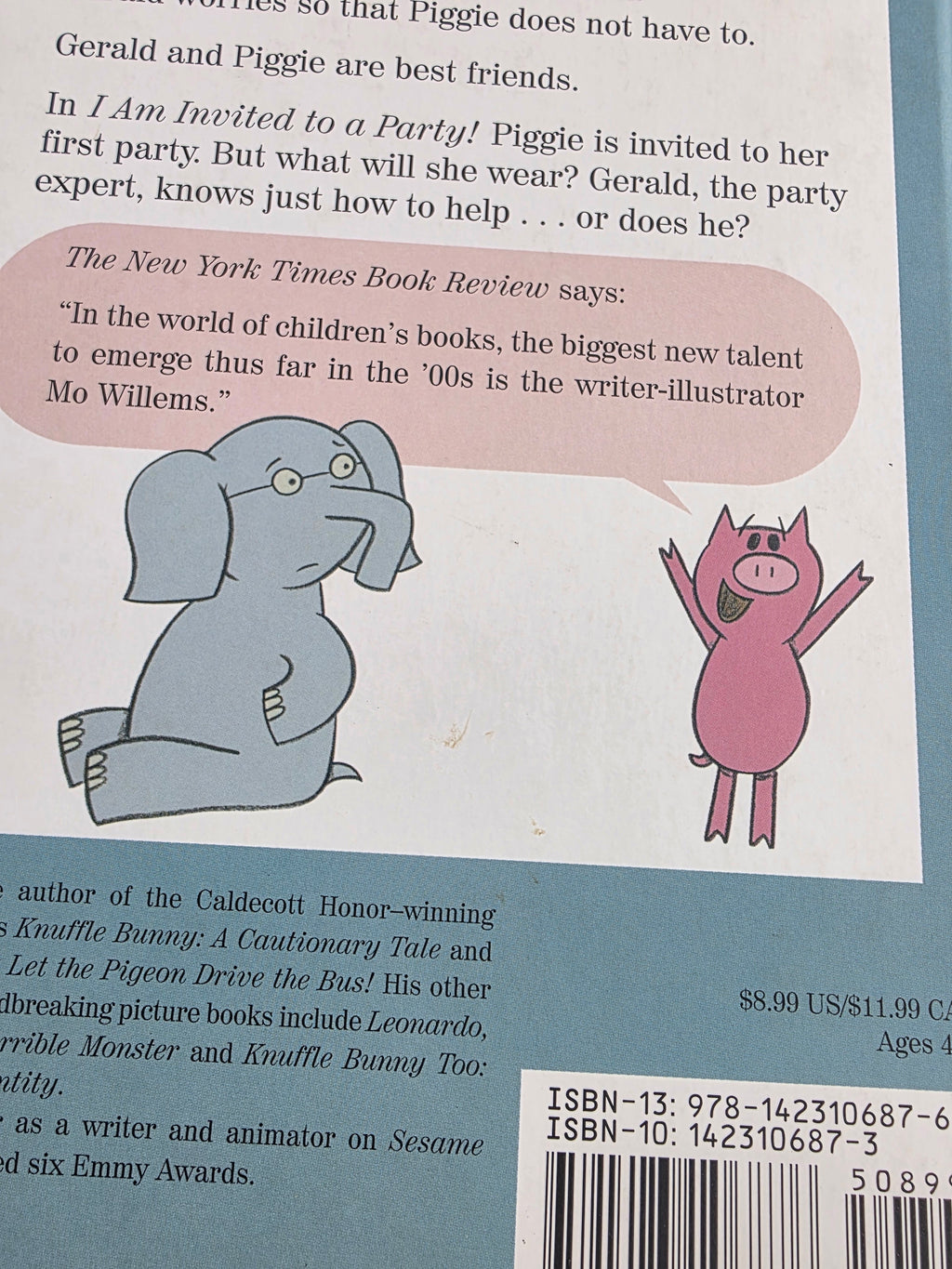 I Am Invited to a Party! – Elephant & Piggie Hardcover Book
