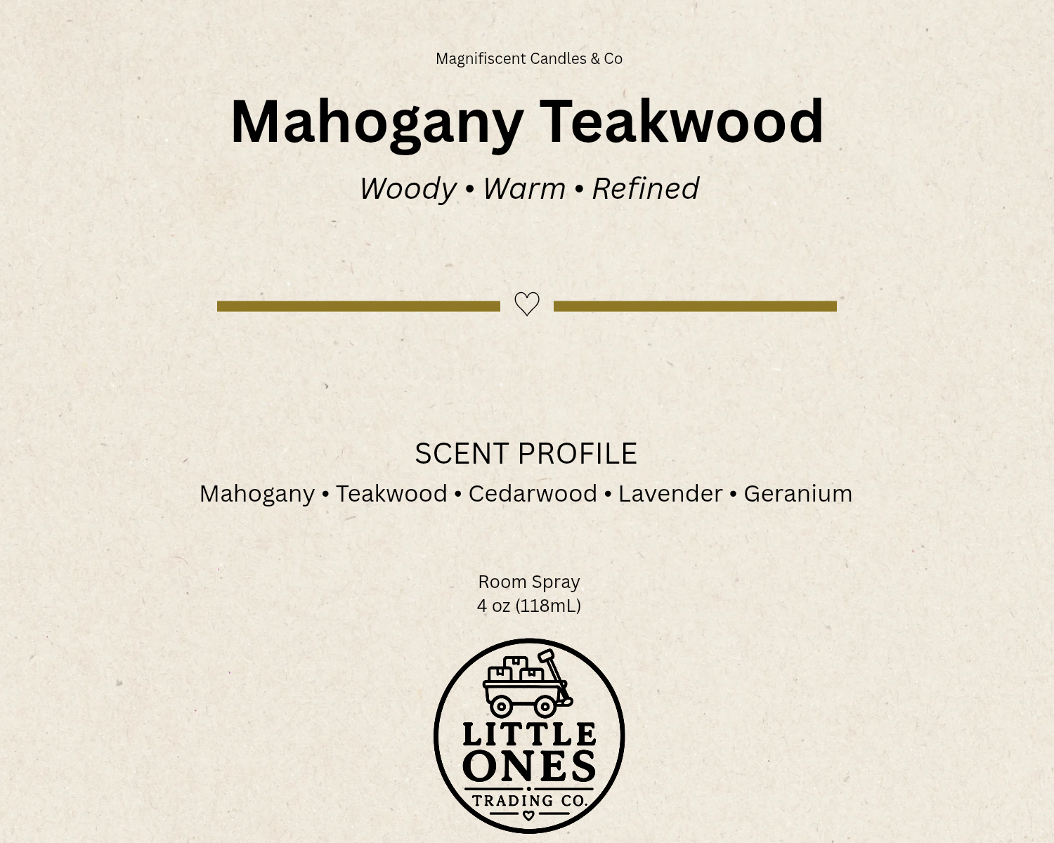 Mahogany Teakwood Room Spray – 4 oz