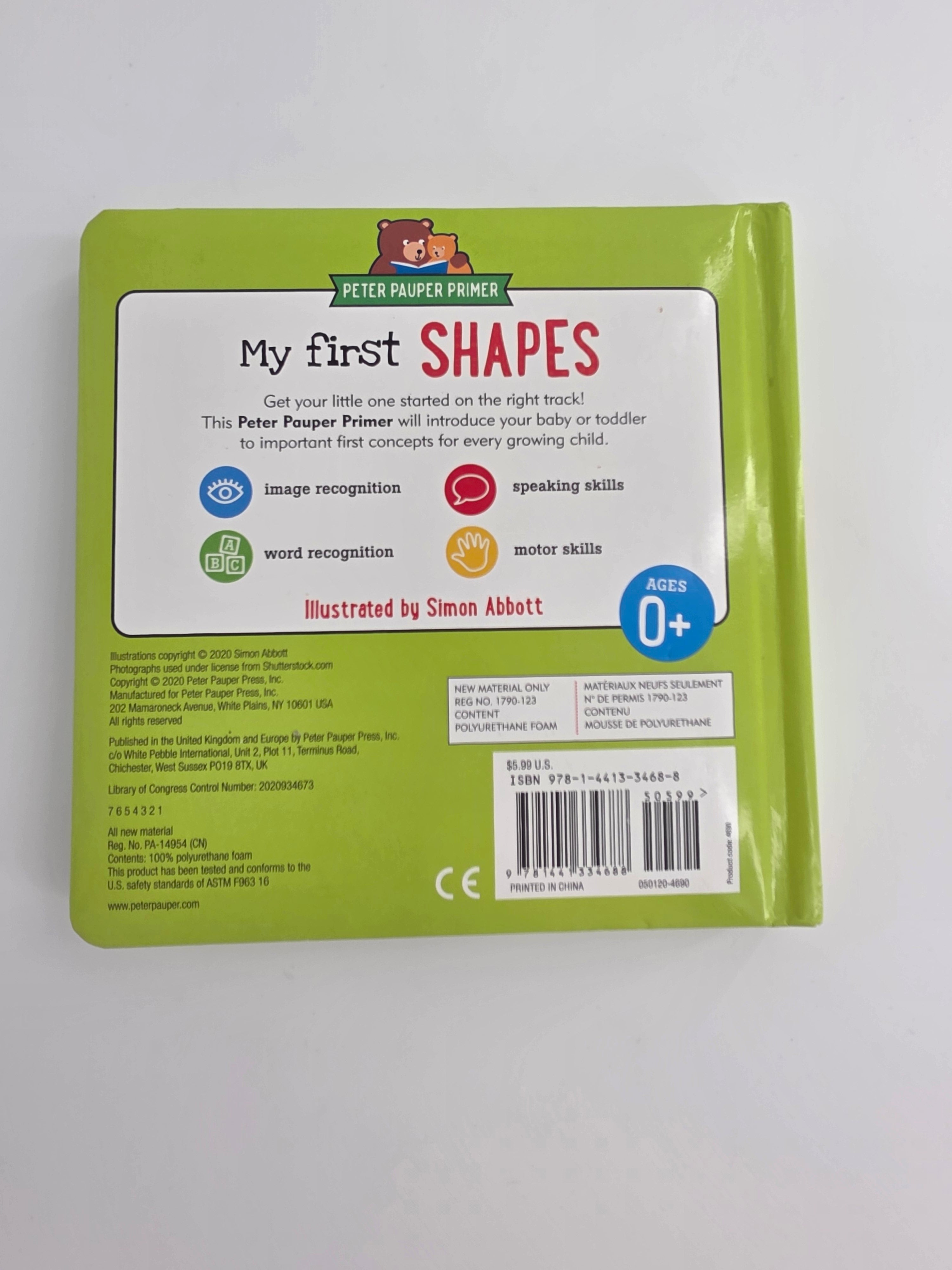 My First Shapes Board Book – Peter Pauper Primer
