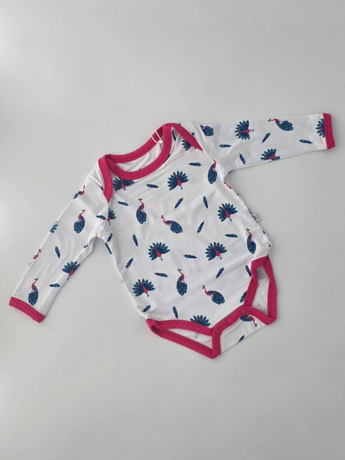 Bubble Baby Peacock Long Sleeve Bodysuit