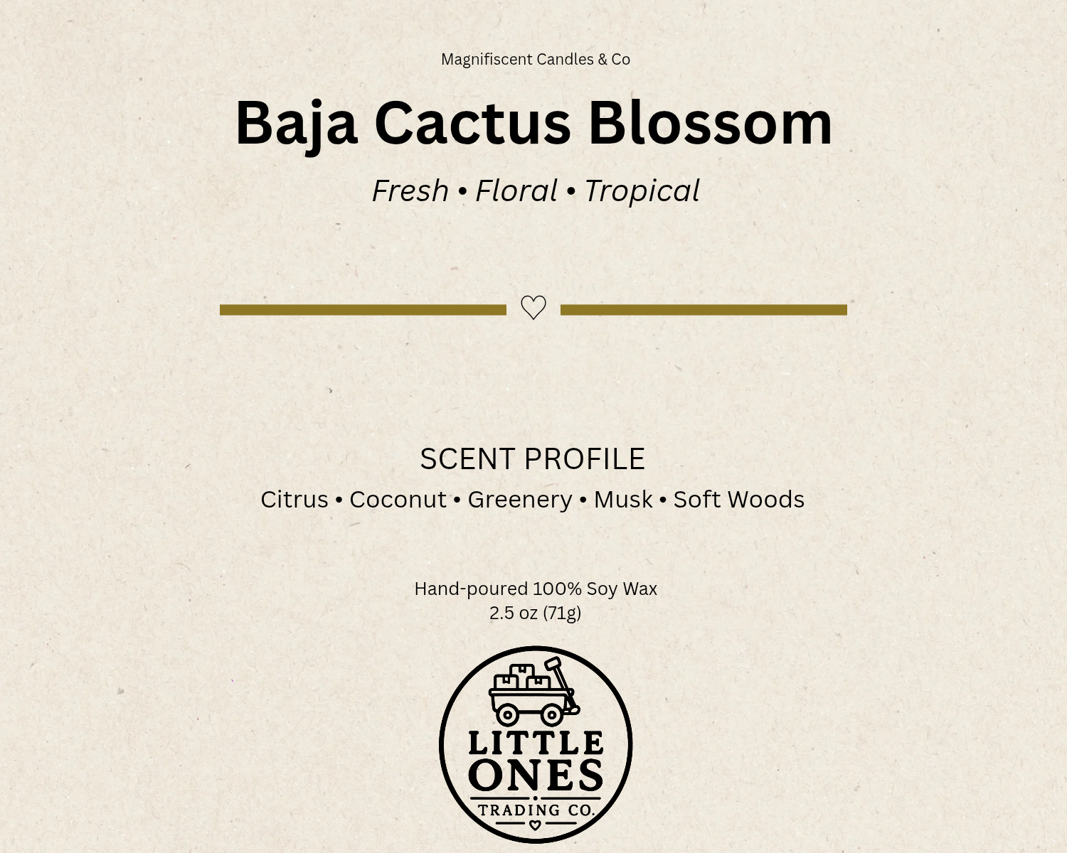Baja Cactus Blossom Soy Wax Melts – 2.5 oz