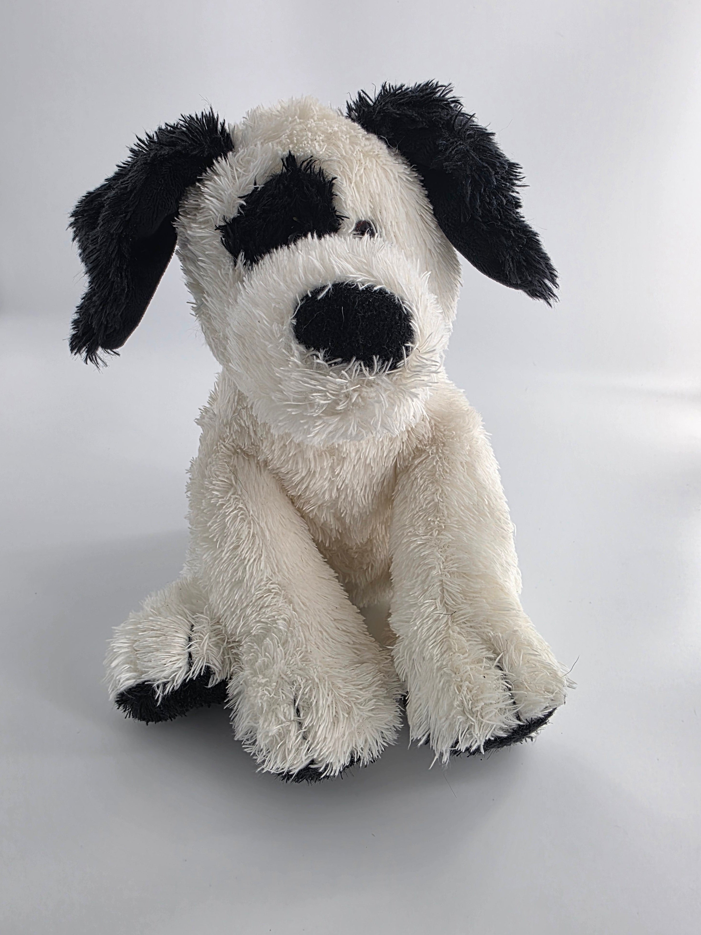 Vintage Animal Alley by GUND Black & White Dog Plush 2007