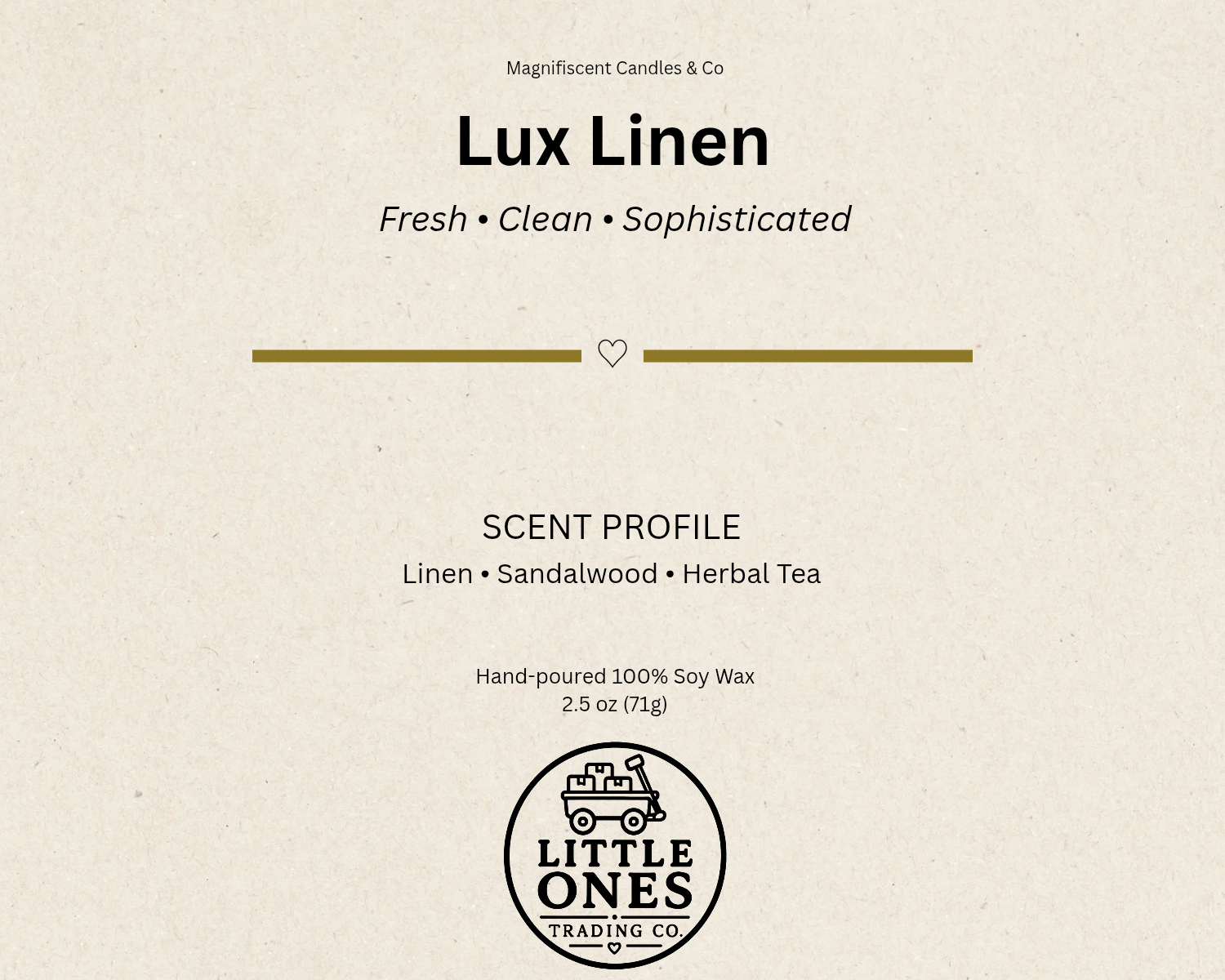 Lux Linen Soy Wax Melts – 2.5 oz