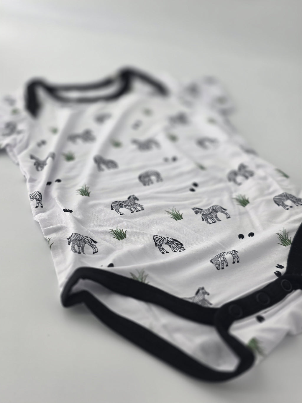 Bubble Baby Zebra Short Sleeve Bodysuit
