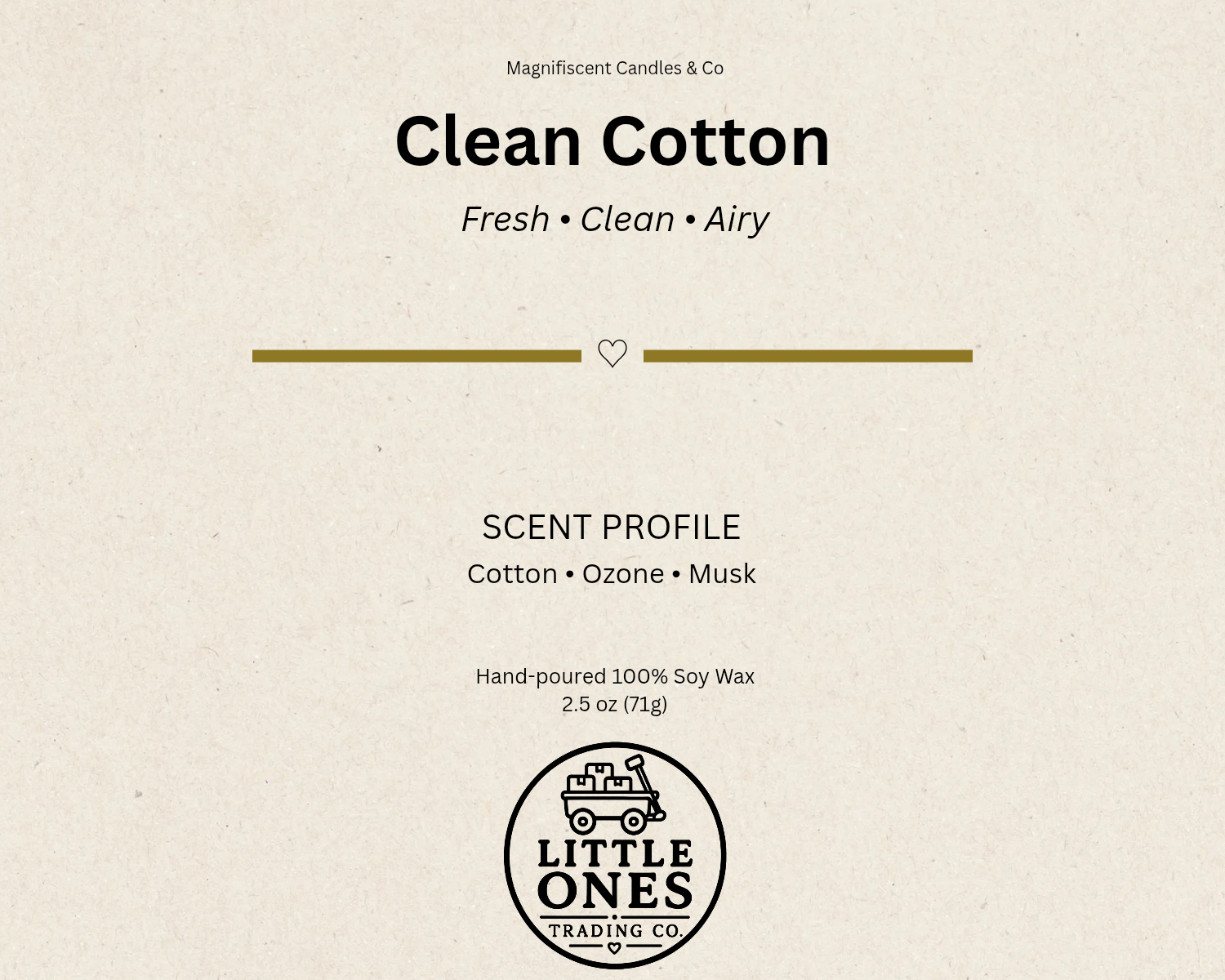 Clean Cotton Soy Wax Melts – 2.5 oz