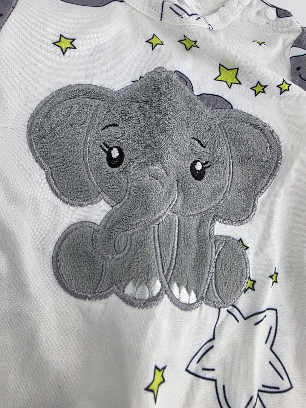 Elephant Moon & Stars Romper with Hat