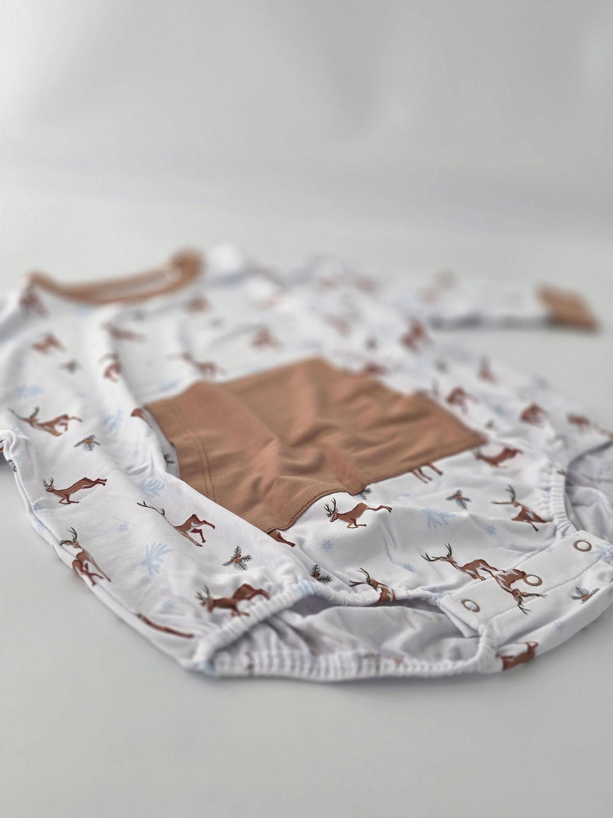 Bubble Baby Reindeer Long Sleeve Bubble Romper