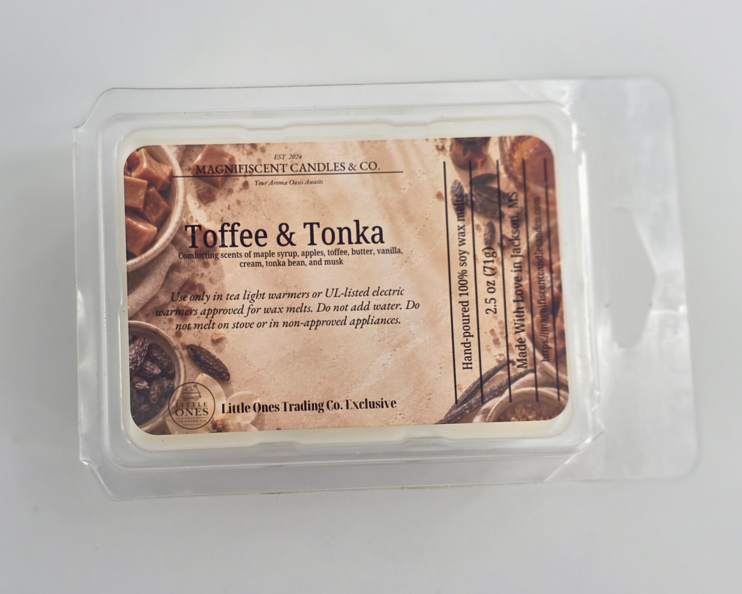Toffee & Tonka Soy Wax Melts – 2.5 oz