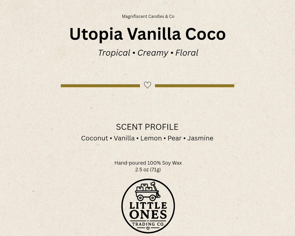 Utopia Vanilla Coco Soy Wax Melts – 2.5 oz