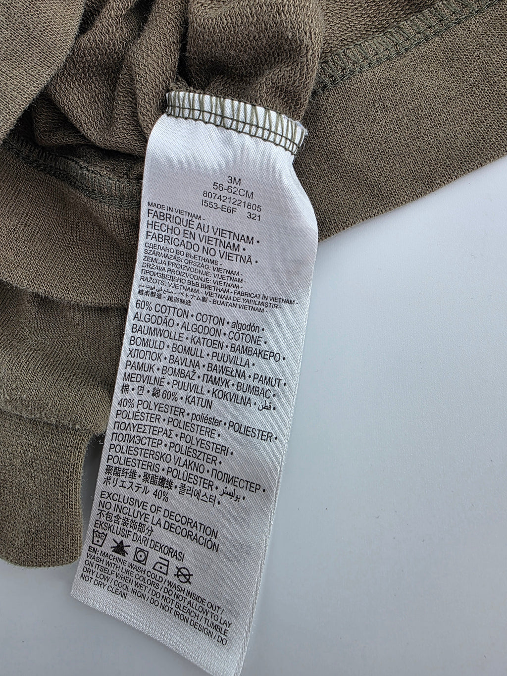 Nike Olive Green Full-Zip Hoodie – 3M