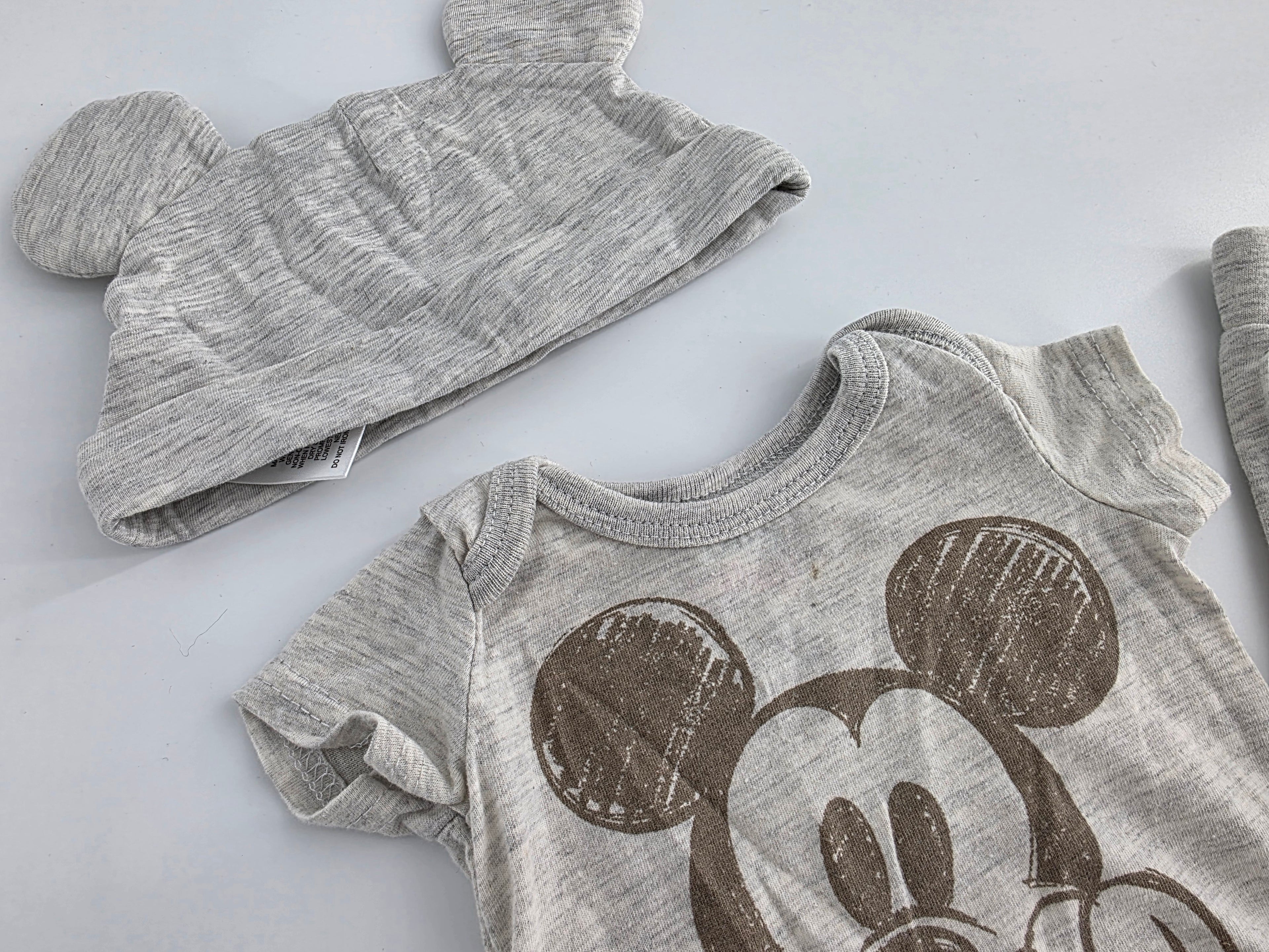 Disney Baby Mickey Mouse 3-Piece Outfit Set – 0–3M
