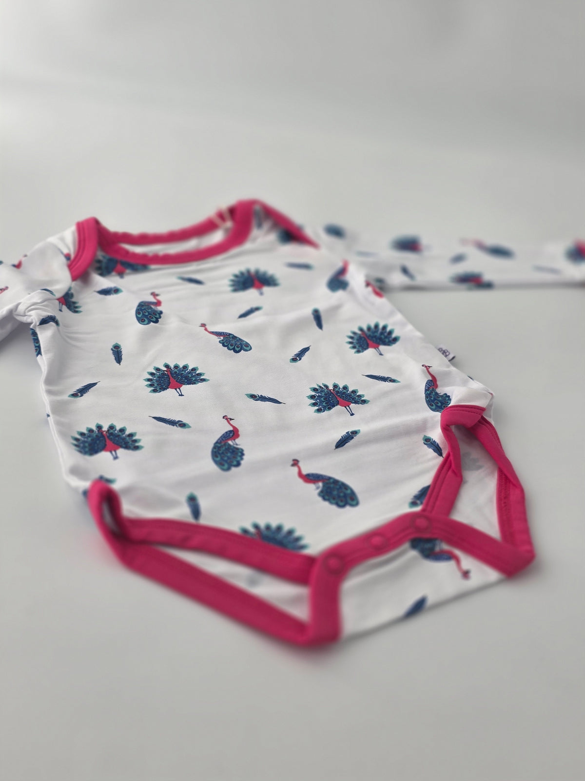 Bubble Baby Peacock Long Sleeve Bodysuit